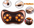 Premium 8-Roller Shiatsu Massage Pillow | Deep Tissue Neck, Back & Shoulder Massager with Heat Therapy