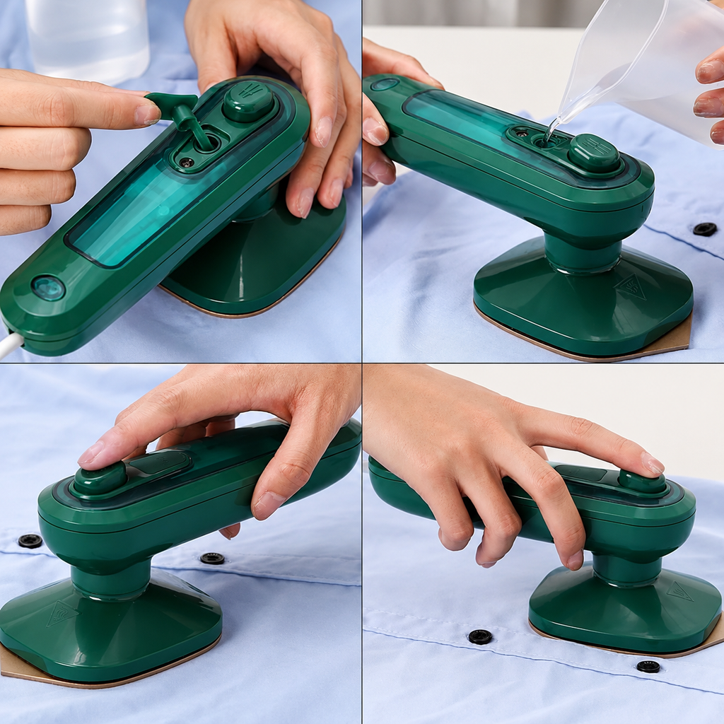 Portable Iron SteamFold Pro™ 2-in-1 Travel Garment Press