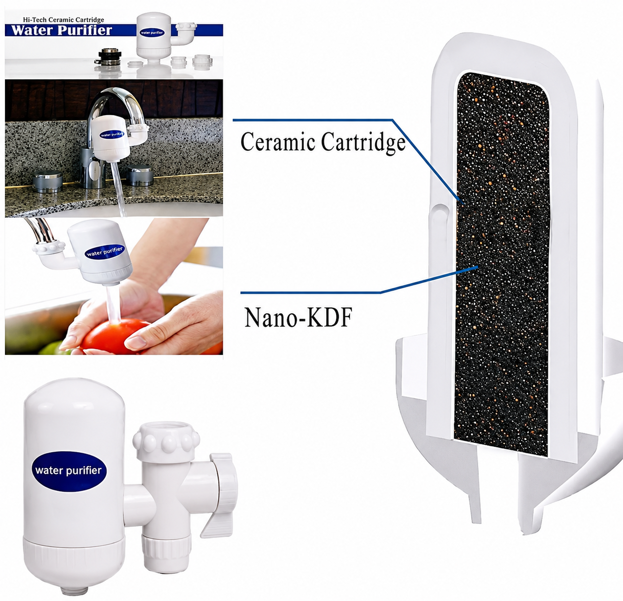 Premium Ceramic Tap Water Purifier Filter