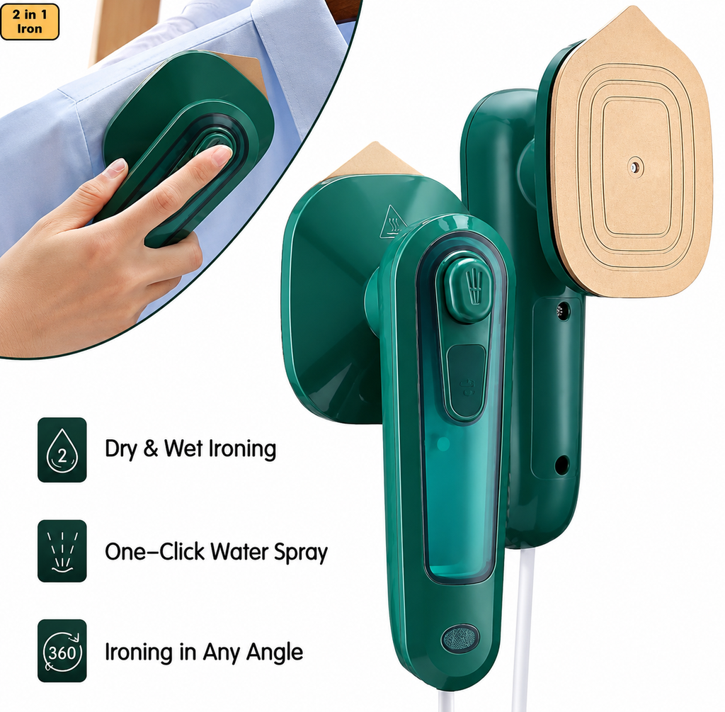 Portable Iron SteamFold Pro™ 2-in-1 Travel Garment Press