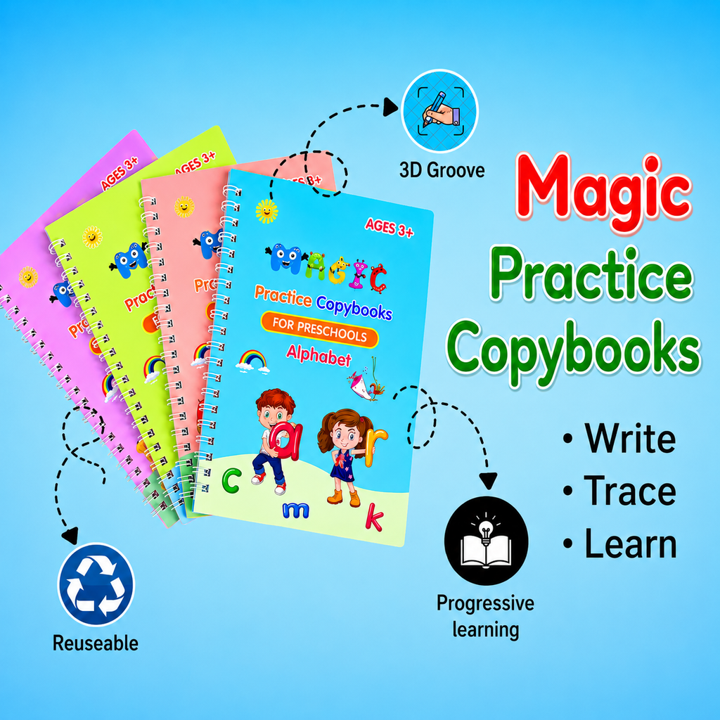 Magic Practice Copybooks Set for Kids
