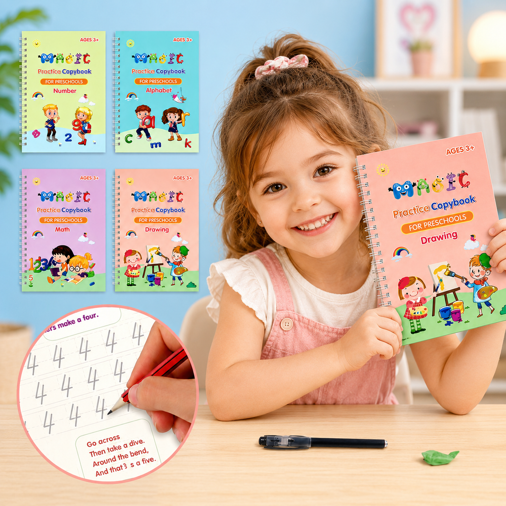 Magic Practice Copybooks Set for Kids