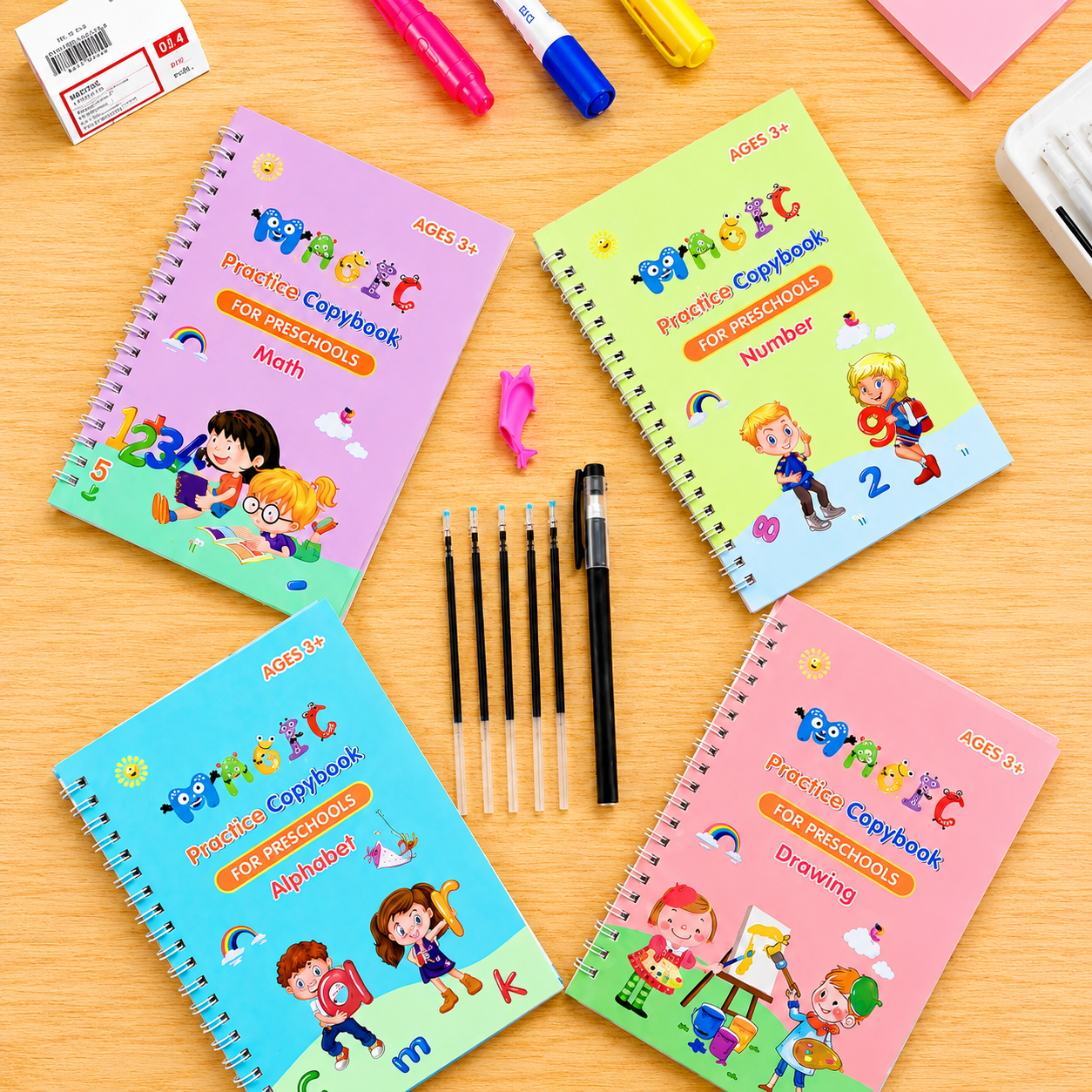 Magic Practice Copybooks Set for Kids