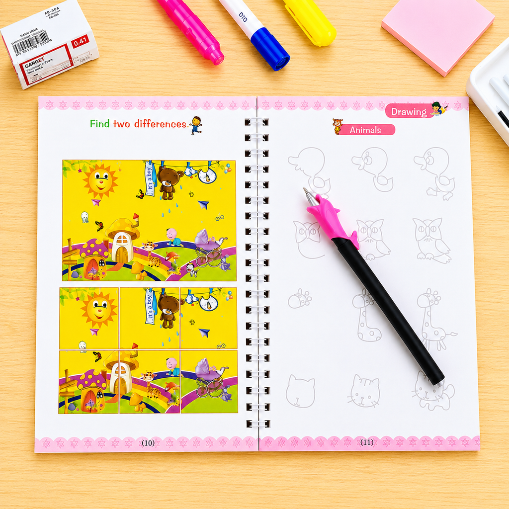 Magic Practice Copybooks Set for Kids